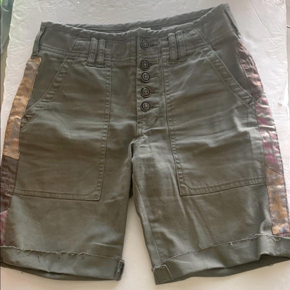Anthropologie Olive Green Shorts - Picture 4 of 9